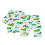 Summer Short Shirt Pajamas Set - Croco
