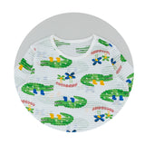Summer Short Shirt Pajamas Set - Croco