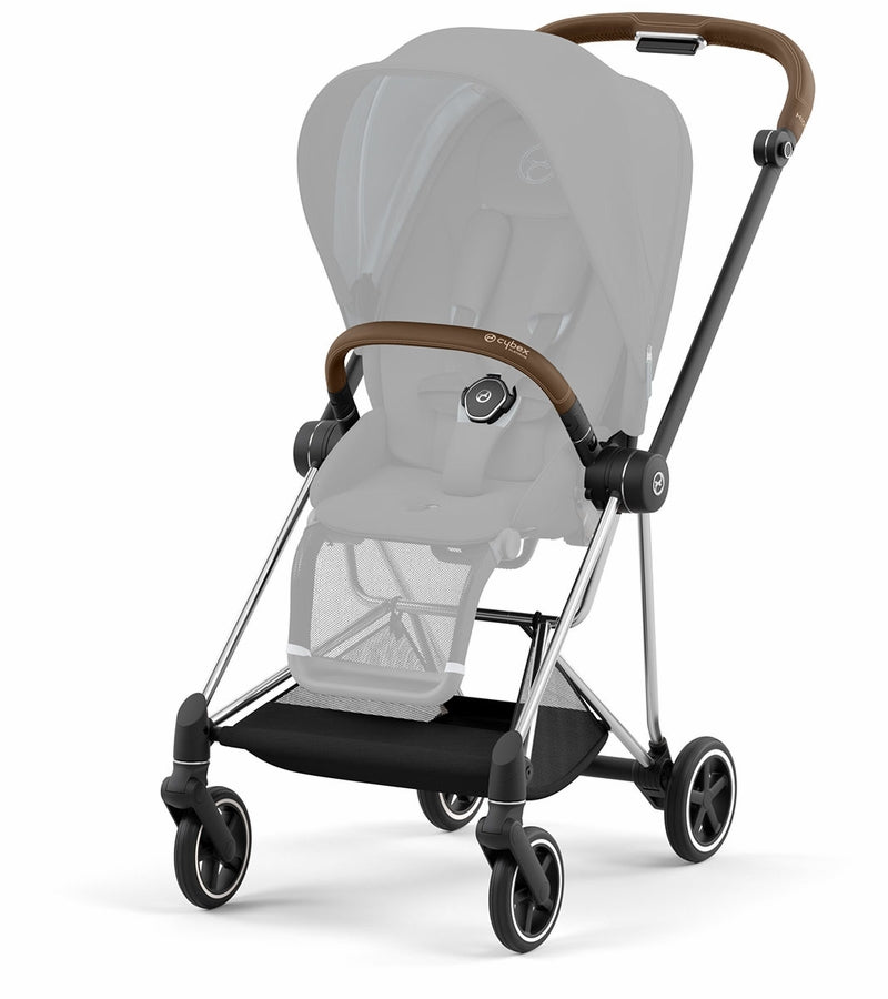 Cybex Mios 3 Complete Stroller Frame - Chrome / Brown – Bebeang Baby