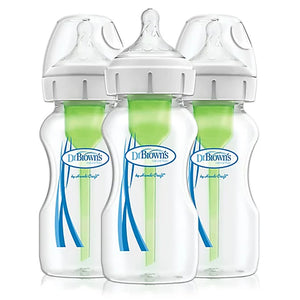 Dr. Brown's Options+ Wide-Neck Anti-Colic Baby Bottle 9oz-3pack