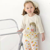 Summer Short Shirt Pajamas Set - Flowery