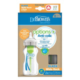 Dr. Brown's Options Wide Neck Glass Bottles 9oz 2-Pack