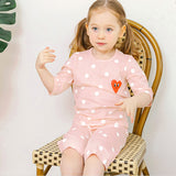 Summer Short Shirt Pajamas Set - Heartpoint Peach