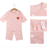 Summer Short Shirt Pajamas Set - Heartpoint Peach