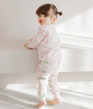 Korean Kids Jacquard Pajamas Set-Curious Bunny