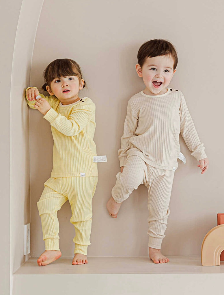 Korean Kids Modal Pajamas Set – Bebeang Baby