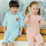 Summer Short Shirt Pajamas Set - Heartpoint Peach