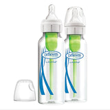 Dr. Brown's Options+  Narrow Neck Glass Baby Bottles 8 oz 2-Pack