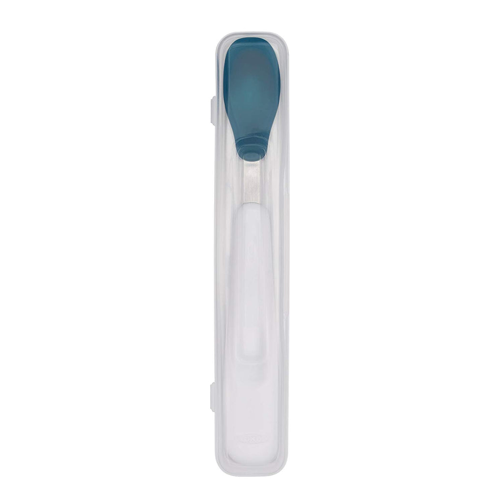 OXO Tot Feeding Spoon Set With Soft Silicone - Teal