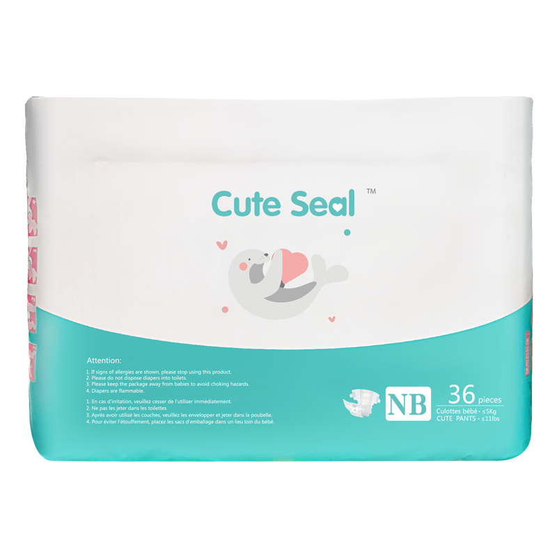 Cute Seal Diaper - NB