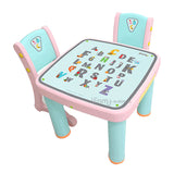 iFam Children cute cartoon Learning Tables and Chairs Set