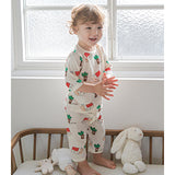 Summer Short Shirt Pajamas Set - Tree