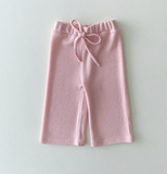 Kids wide knit pants