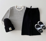 Kids wide knit pants